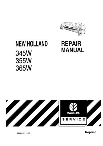 Service Manual - New Holland 345W 355W 365W Forage Head-Windrow Pickup 86584185