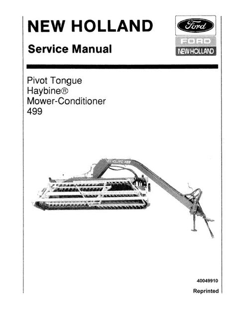 Service Manual - New Holland 499 Mower Conditioner 40049910