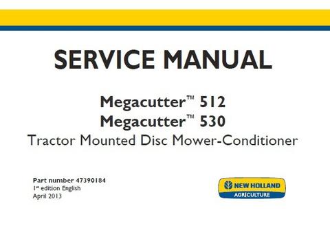 Service Manual - New Holland 512 530 Tractor Mounted Disc Mower 47390184