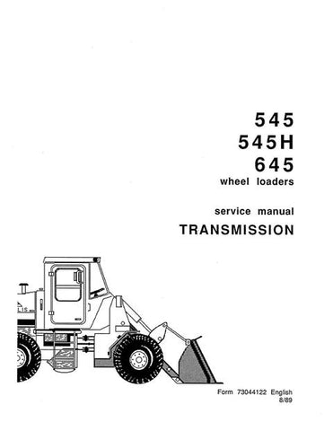 Service Manual - New Holland 545 545H 645 Wheel Loader Transmission 73044122