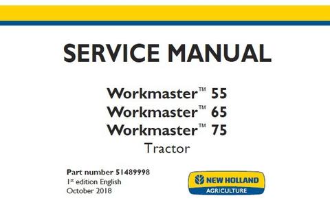 Service Manual - New Holland 55 65 75 Tractor 51489998