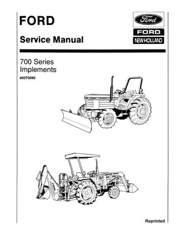 Service Manual - New Holland 700 Series Tractor 40070090