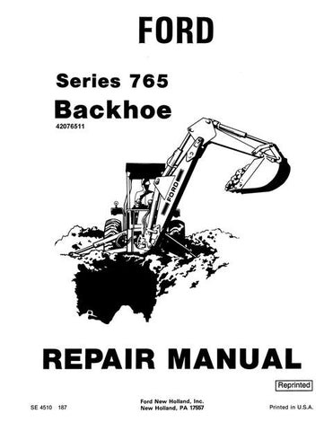 Service Manual - New Holland 765 Series Backhoe 42076511