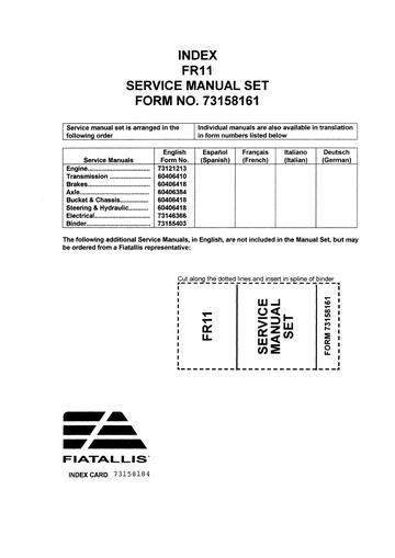 Service Manual - New Holland 8065 Engine 73158161