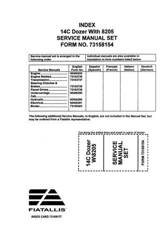 Service Manual - New Holland 8205 Engine 73158154