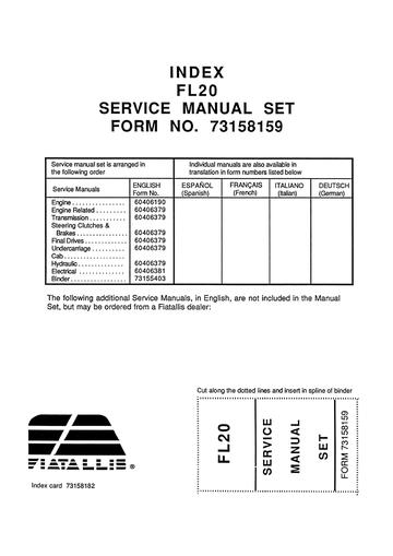 Service Manual - New Holland 8215 Engine 73158159