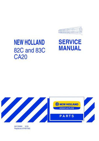 Service Manual - New Holland 82C and 83C Draper Header CA20 Combine Adapter 84135860