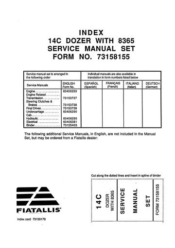 Service Manual - New Holland 8365 Engine 73158155