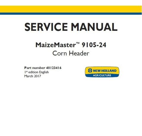 Service Manual - New Holland 9105-24 Corn Header 48123416