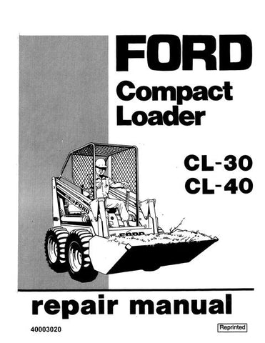 Service Manual - New Holland CL30 CL40 Compact Loader 40003020