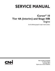 Service Manual - New Holland Cursor® 10 Tier 4A (interim) and Stage IIIB Engine 51421979