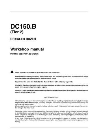 Service Manual - New Holland DC150.B TIER 2 CRAWLER DOZER 6036708100gb