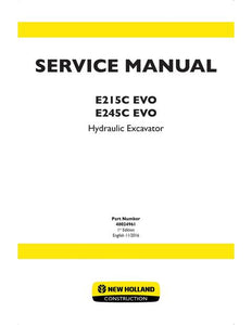Service Manual - New Holland E215C EVO E245C EVO Hydraulic Excavator 48024961