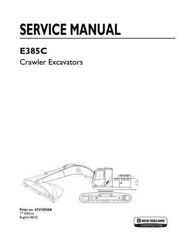 Service Manual - New Holland E385C Crawler Excavator 47374920A