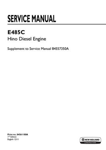 Service Manual - New Holland E485C Hino Diesel Engine 84561180A_A4