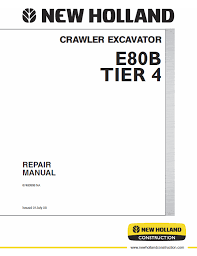 Service Manual - New Holland E80B Tier 4 CRAWLER EXCAVATOR 87480998