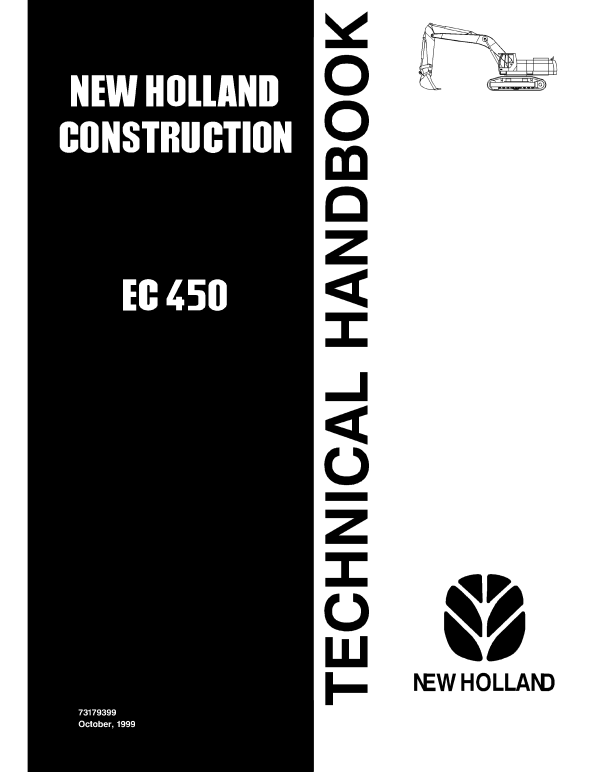 Service Manual - New Holland EC450 Excavator Crawler Technical 73179399