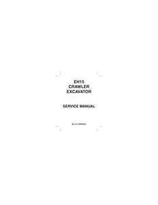 Service Manual - New Holland EH15 Hydraulic Excavator 6-79880NA