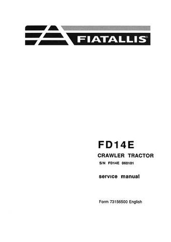 Service Manual - New Holland FD14E Crawler Tractor 73156500