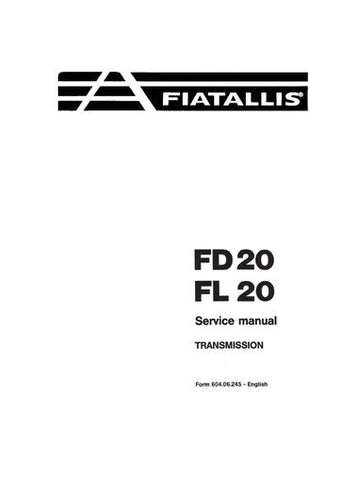 Service Manual - New Holland FD20, FL20 Dozer Transmission 73155280