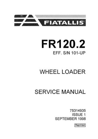 Service Manual - New Holland FR120.2 Wheel Loader 75314935