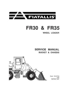 Service Manual - New Holland FR30 & FR35 Wheel Loader Bucket & Chassis Wheel Loader 73147745