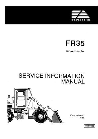 Service Manual - New Holland FR35 Wheel Loader 73148882