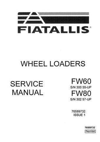 Service Manual - New Holland FW60, FW80 Wheel Loader 76589732