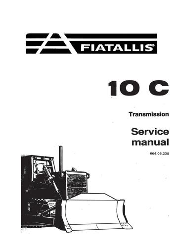 Service Manual - New Holland Fiat-Allis 10C Crawler Dozer 60406238