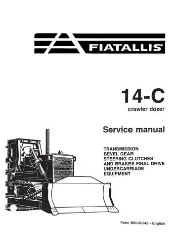 Service Manual - New Holland Fiat-Allis 14-C Crawler Dozer 60406342