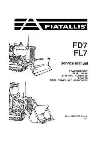 Service Manual - New Holland Fiat-Allis FD7 FL7 Crawler Tractor 60406380