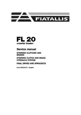 Service Manual - New Holland Fiat-Allis FL20 Crawler Loader 60406315