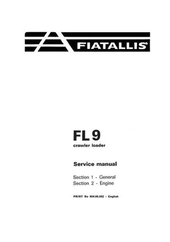 Service Manual - New Holland Fiat-Allis FL9 Crawler Loader 60406397