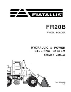 Service Manual - New Holland Fiat-Allis FR20B Wheel Loader Hydraulic & Power Steering System 60406442