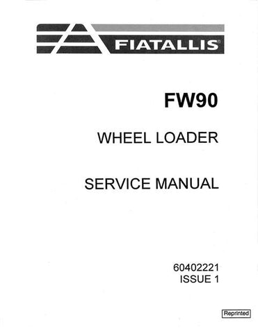 Service Manual - New Holland Fiatallis FW90 Wheel Loader 60402221