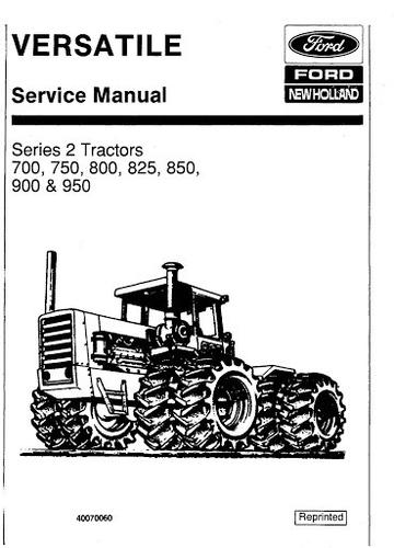Download New Holland Ford 700, 750, 800, 825, 850, 900 and 950 Series 2 Tractor Service Manual