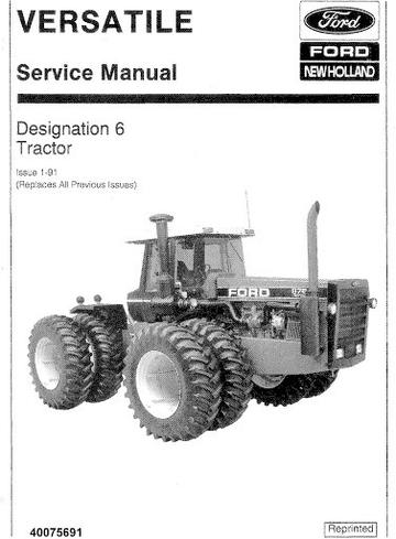 Service Manual - New Holland Ford 876 Tractor 40075691