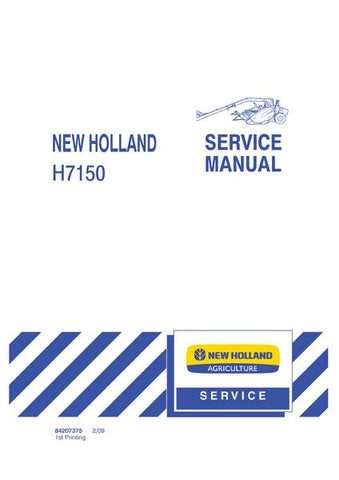 Service Manual - New Holland H7150 Disc Mower 84207375