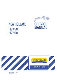 Service Manual - New Holland H7450, H7550 Disc Mower 84207368