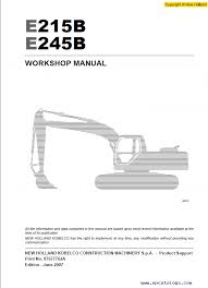 Service Manual - New Holland Kobelco E215B, E245B Crawler Excavator 84392396A_A4