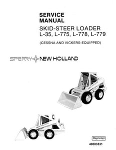 Service Manual - New Holland L-35 L-775 L-778 and L-779 Skid Steer Loader 40003531