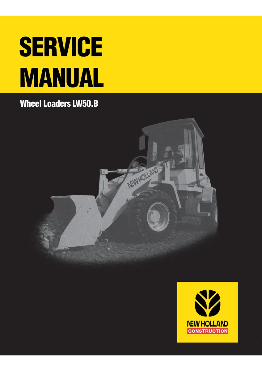 Service Manual - New Holland LW50.B Wheel Loader 73183078