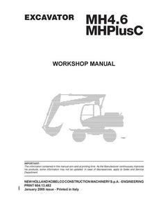 Service Manual - New Holland MH4.6 Mobile Excavator 60413482