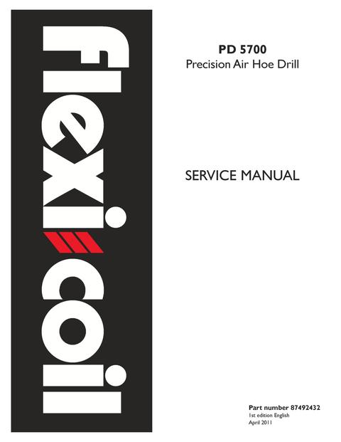 Service Manual - New Holland PD 5700 Precision Air Hoe Drill 87492432