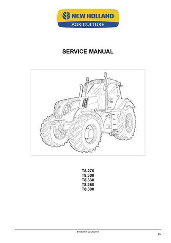 Service Manual - New Holland T8.275 T8.300 T8.330 T8.360 T8.390 Tractor 84533057