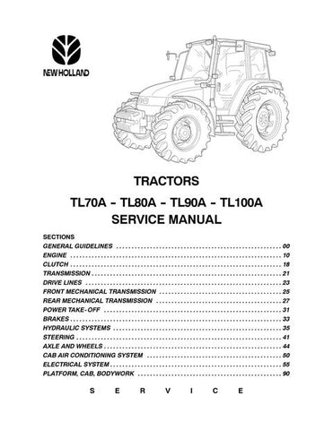 Service Manual - New Holland TL70A TL80A TL90A TL100A Tractor 6035451100