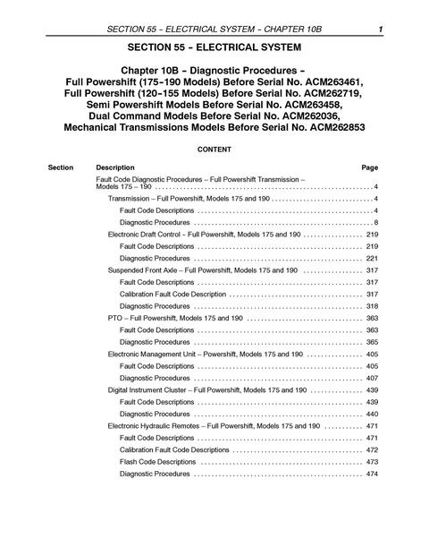 Service Manual - New Holland TM120 TM130 TM140 TM155 TM175 TM190 Tractor 87611252