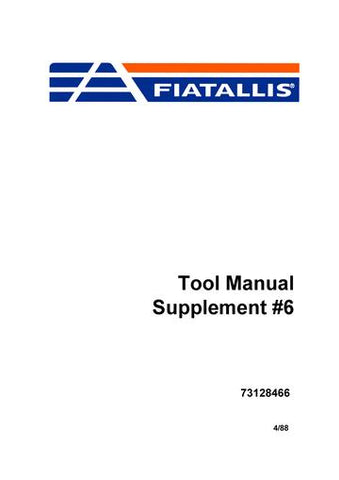 Service Manual - New Holland Tool Supplement #6 73128466