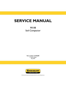Service Manual - New Holland V110 Soil Compactor 51492289