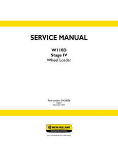 Service Manual - New Holland W110D Stage IV Wheel Loader 51428226
